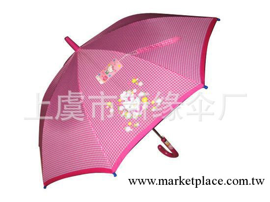 廠傢熱銷紅白格子晴雨傘 可愛HELLO KITTY兒童雨傘 禮品傘工廠,批發,進口,代購