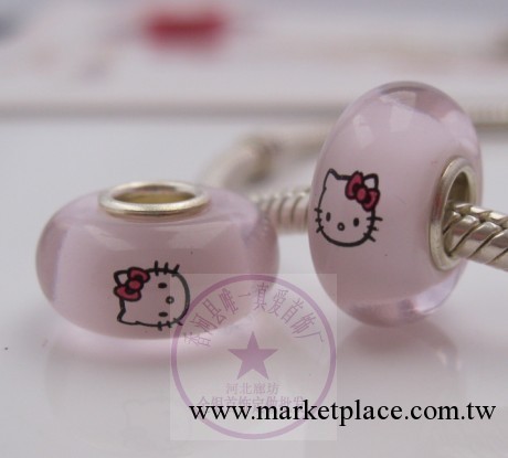 Hello Kitty  精品琉璃珠 卡通圖案琉璃珠  聖誕琉璃珠  定制彩色工廠,批發,進口,代購