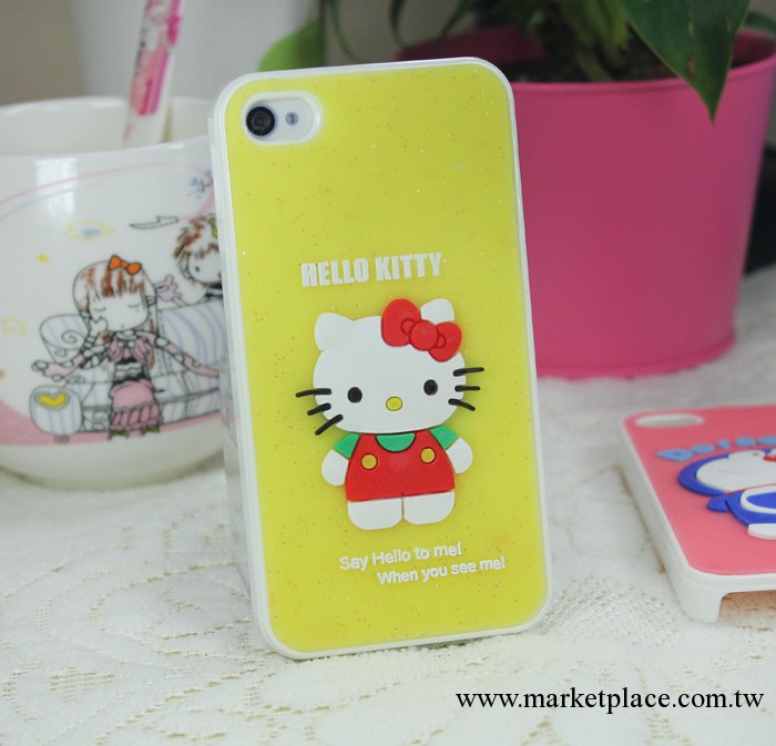 iPhone手機保護殼 蘋果手機保護套 夜光卡通 Hello Kitty貓 批發批發・進口・工廠・代買・代購