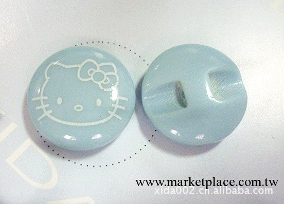 樹脂印花鈕扣 Hello Kitty 暗眼樹脂鈕扣工廠,批發,進口,代購