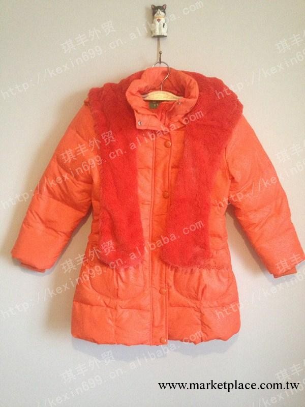 7.13童裝批發 外貿轉內銷女童羽絨衣 冬款棉服 帶圍巾工廠,批發,進口,代購