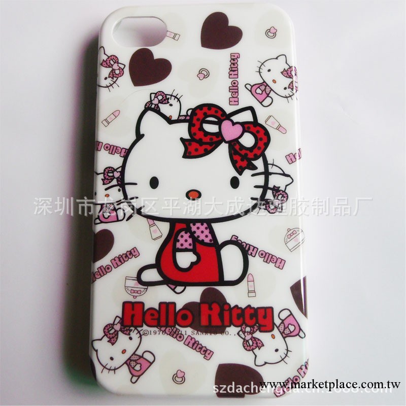 專業訂做IMD/IML工藝HELLO KITTY iphone4/4s手機殼 高檔防刮工廠,批發,進口,代購
