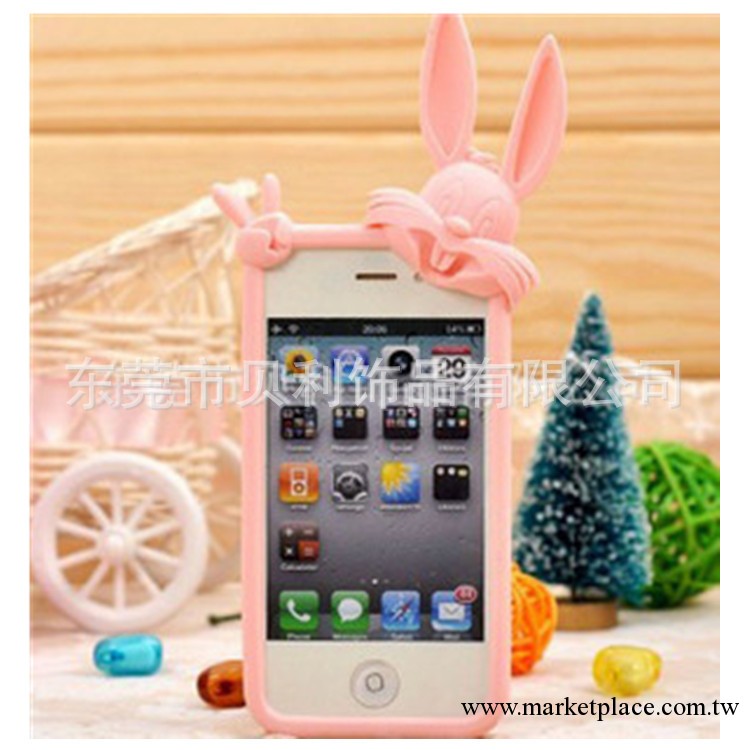 蘋果iphone4二代hello kitty 趴趴貓矽膠套 東莞廠傢直供保護套工廠,批發,進口,代購
