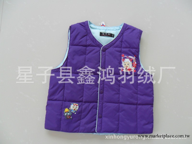 紫色11008童羽絨背心 來樣定制 OEM加工 羽絨衣批發工廠,批發,進口,代購