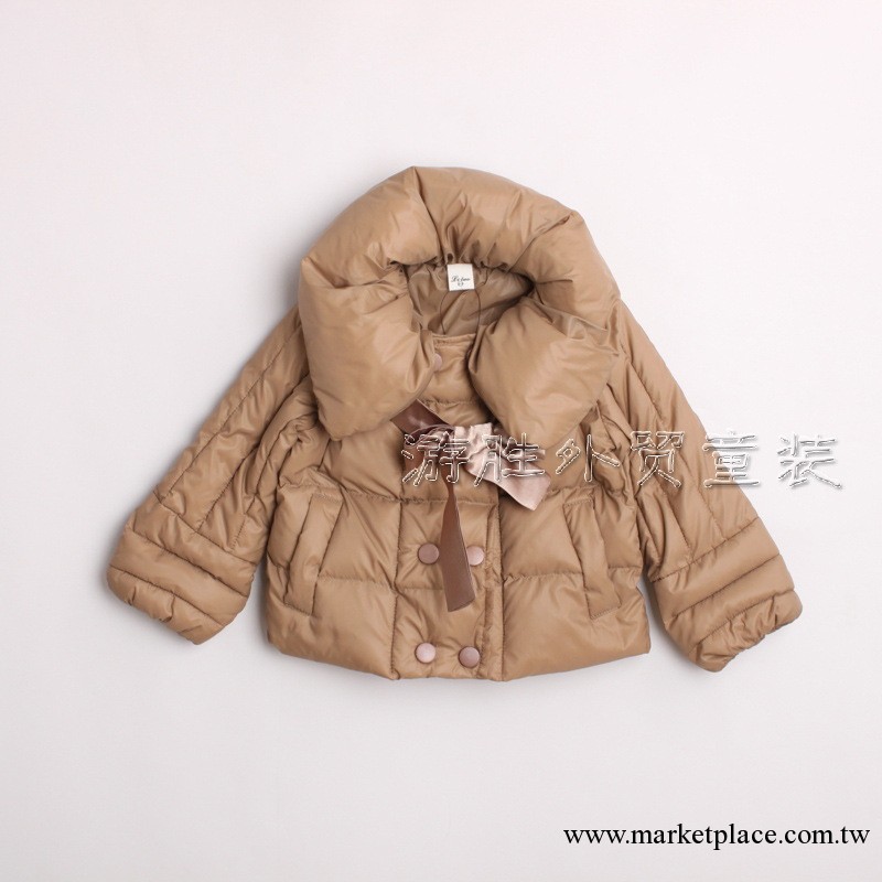 D073003 新品 冬款 女童娃娃領批發 童羽絨棉棉服 外貿童裝工廠,批發,進口,代購