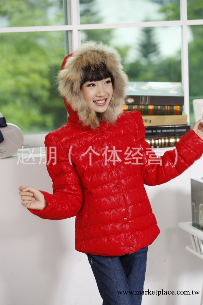 10.10爆款亮色系兒童羽絨衣批發2013秋冬新款加厚連帽女童羽絨衣工廠,批發,進口,代購