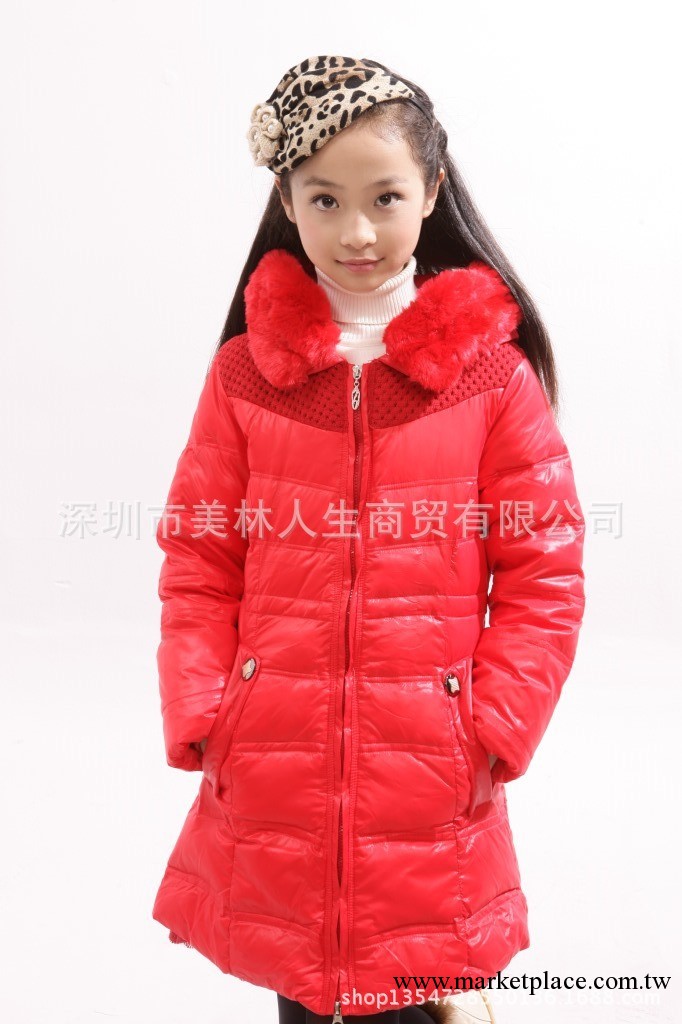 2013冬季兒童時尚羽絨衣女童中大童B1313工廠,批發,進口,代購