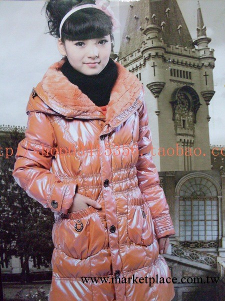 反季清倉【青青娃】專櫃正品女中大兒童羽絨衣1225/130-150特價批發・進口・工廠・代買・代購