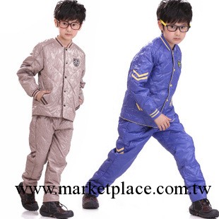 6032款 2013新款兒童羽絨衣 格子男童羽絨內膽 羽絨褲套裝工廠,批發,進口,代購