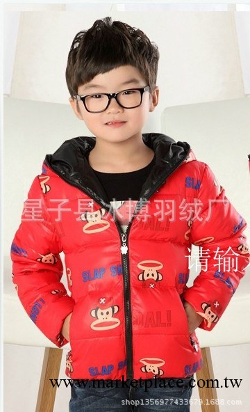 2013韓版大Z猴子兒童羽絨衣 男女童羽絨衣外套上衣批發工廠,批發,進口,代購