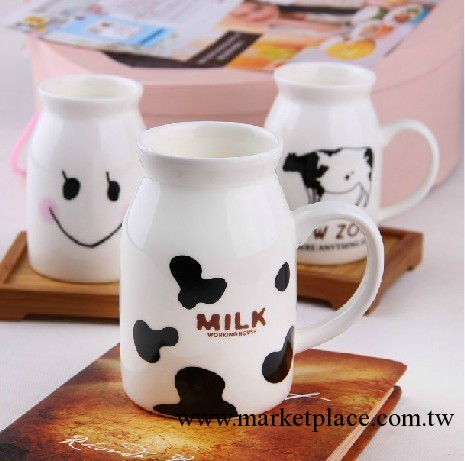 ZAKKA 可愛 卡通 奶瓶杯 陶瓷早餐杯 牛奶杯 創意水杯子 馬克杯工廠,批發,進口,代購