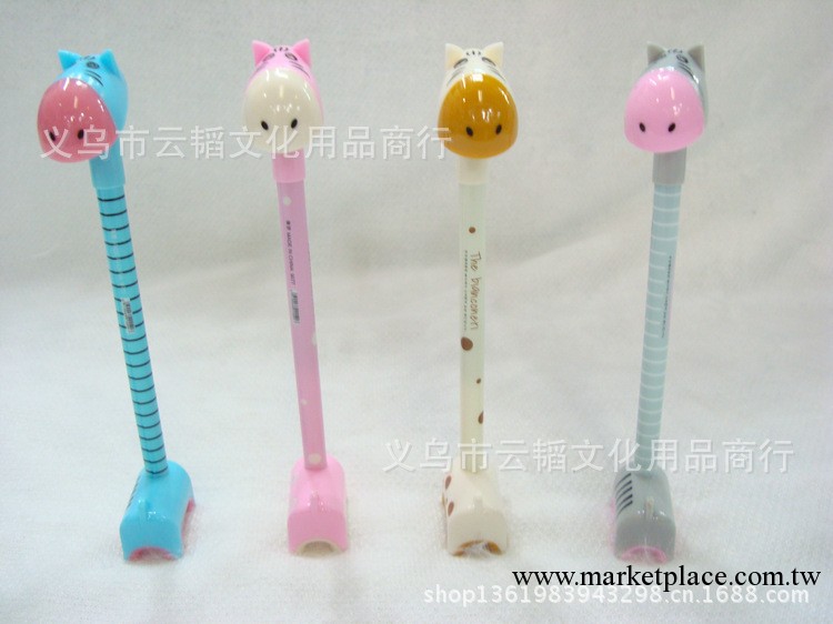 日韓文具 創意趣味可愛超Q動物廣告筆 小驢可站立河馬造型 圓珠筆工廠,批發,進口,代購