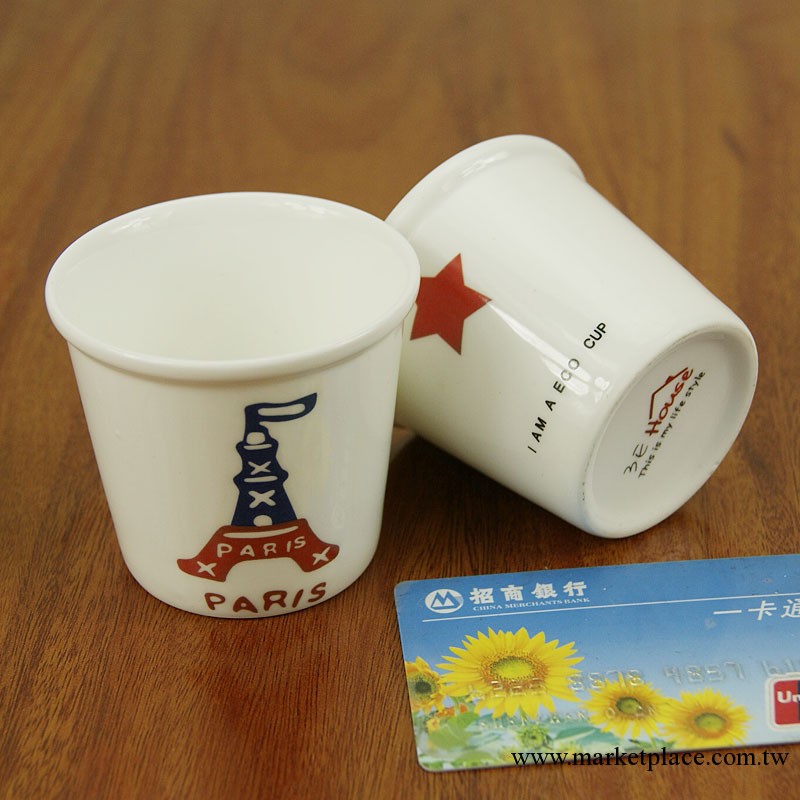 1146鐵塔船錨杯子 ZAKKA雜貨，小女生最愛小茶杯，咖啡杯，0810工廠,批發,進口,代購