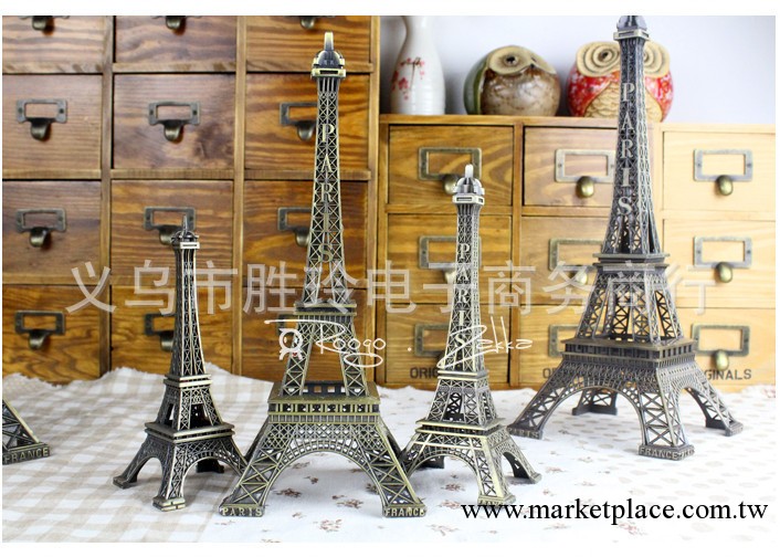 批發zakka巴黎埃菲爾鐵塔 金屬模型傢居裝飾擺件巴黎鐵塔10厘米工廠,批發,進口,代購
