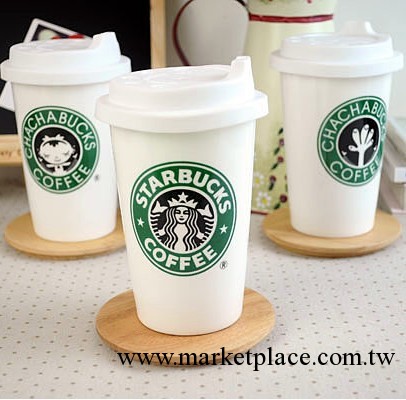 zakka雜貨 經典星巴克陶瓷杯 隔熱防燙 隨行杯 starbuck 杯子工廠,批發,進口,代購