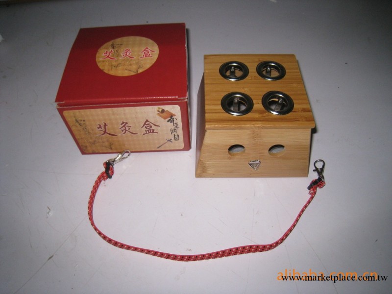 方四孔竹制艾灸盒 溫灸盒 艾灸器 溫灸器 隨身灸工廠,批發,進口,代購