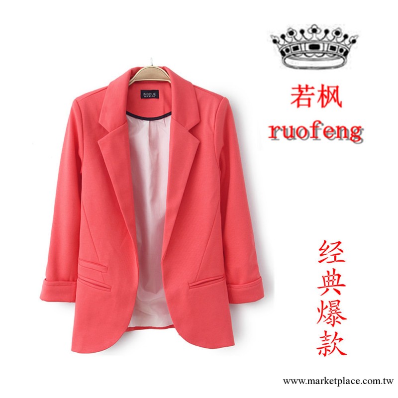 RF-HY-P66 2013秋冬新款 TOPS同款糖果色女式厚款棉西服工廠,批發,進口,代購