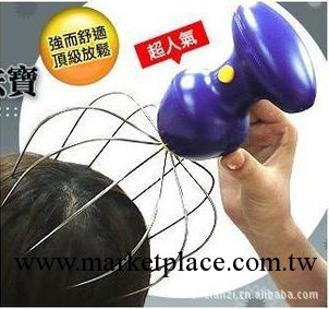 頭部按摩機電動八爪魚頭部按摩器腦輕松電池驅動工廠,批發,進口,代購
