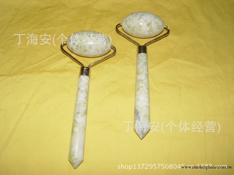 天然岫玉玉石按摩車兩輪強效臉部美容按摩器 圓滾按摩玉石刮痧板工廠,批發,進口,代購