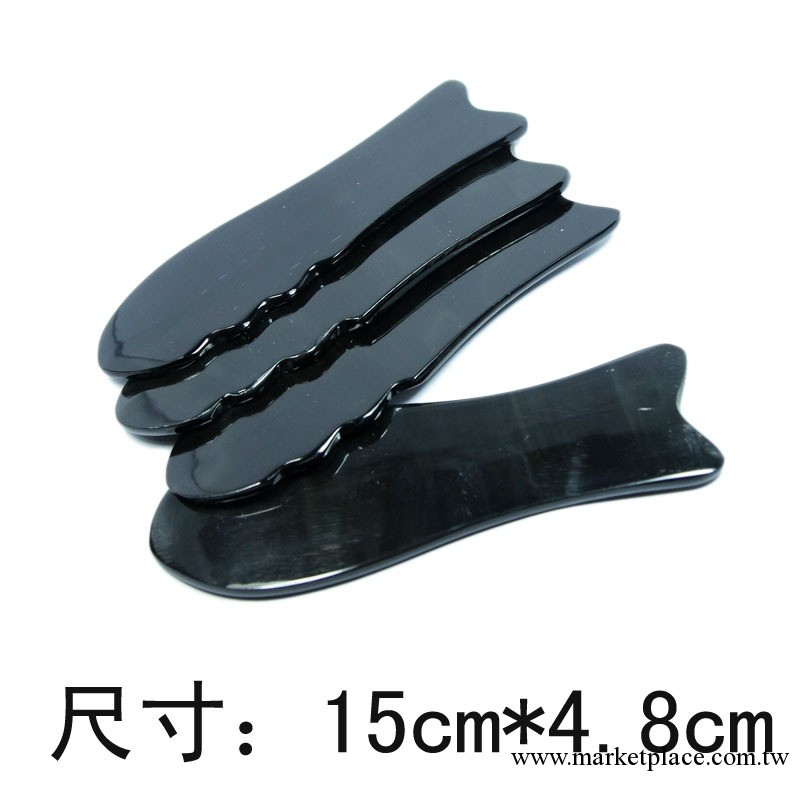 水牛角刮痧板 大號多功能魚形黑色刮痧片工廠,批發,進口,代購