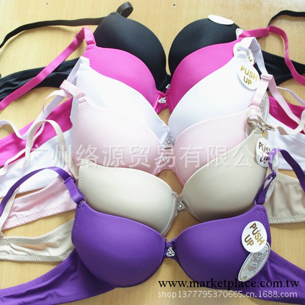 外單內衣胸罩批發純色光面舒適大碼聚攏胸罩集中內衣工廠,批發,進口,代購
