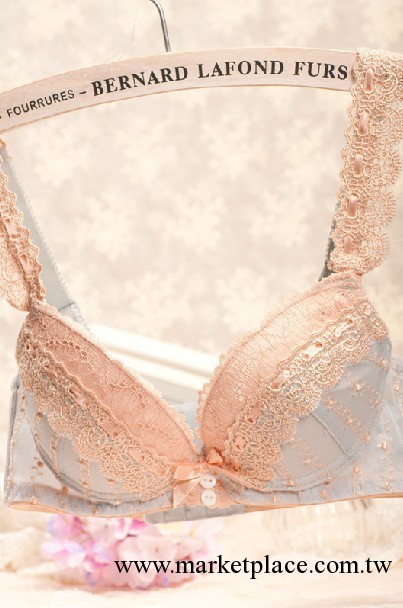 日系 蕾絲調整型四排扣聚攏加厚小胸少女內衣 胸罩套裝 T02工廠,批發,進口,代購