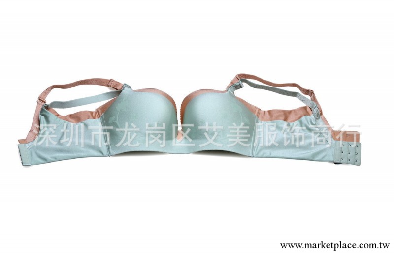2012夏日薄款呼吸系列3D胸罩 無鋼圈調整型素色3排扣聚攏內衣工廠,批發,進口,代購
