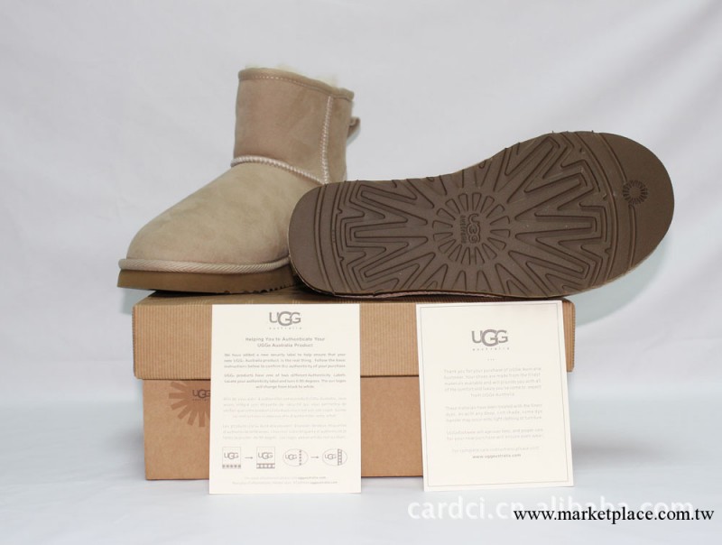 廠傢直銷 原單經典款式羊皮毛一體 UGG 雪靴 5854 沙色工廠,批發,進口,代購