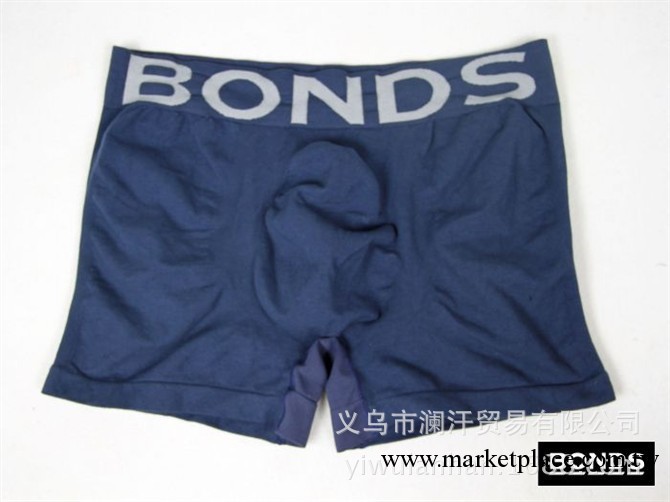 澳洲原單 BONDS 棉質高彈無縫uv型立體襠平角男士內褲工廠,批發,進口,代購