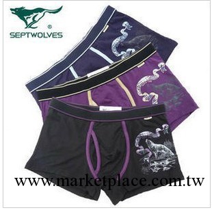 正品［七匹狼內褲天絲內褲男平角內褲單條裝03365工廠,批發,進口,代購
