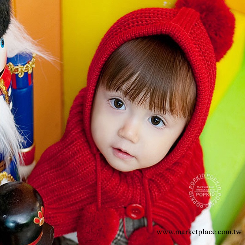 供應韓國popkid同版帽子圍巾，韓版帽子，韓版兒童帽圍脖批發・進口・工廠・代買・代購