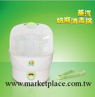 正品貝貝鴨嬰兒蒸汽奶嘴消毒鍋/寶寶奶瓶消毒器/用品蒸汽消毒工廠,批發,進口,代購