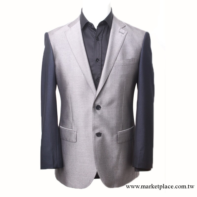 2013新款時尚拼色合體男士西裝 男士西服 秋冬男士外套工廠,批發,進口,代購