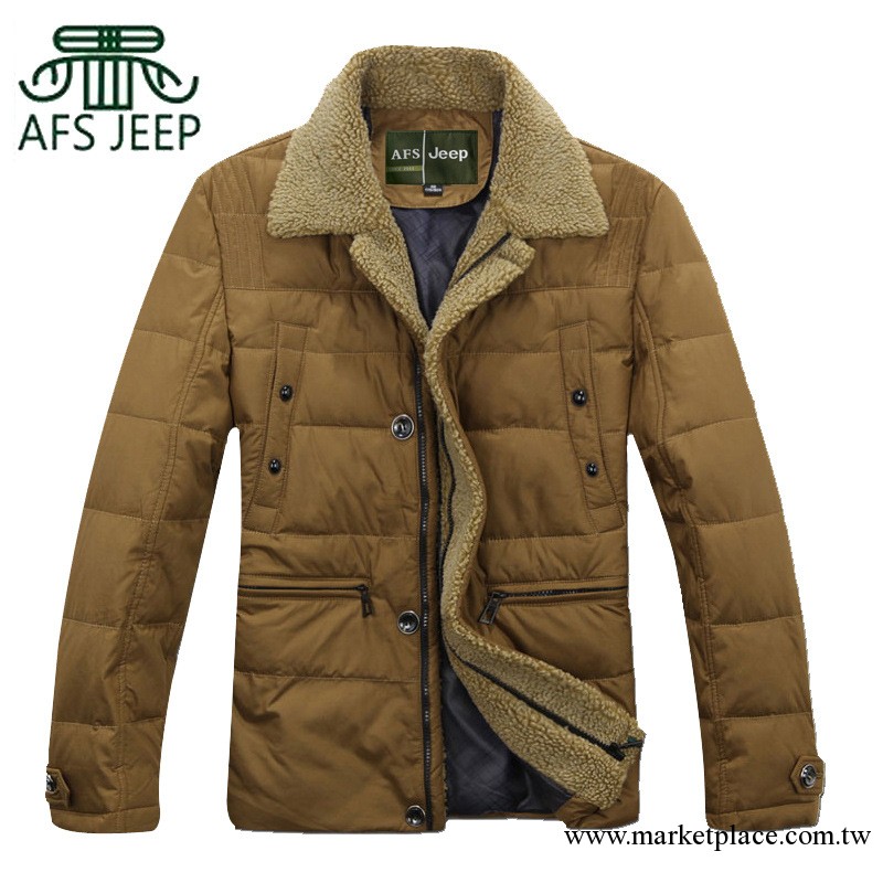 2013冬裝批發男式羽絨衣 AFS/ JEEP戰地吉普 進口羽絨夾克系工廠,批發,進口,代購