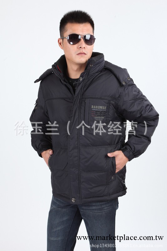 品牌羽絨衣尾貨庫存批發 培羅蒙A9208男式中老年面包服羽絨衣工廠,批發,進口,代購