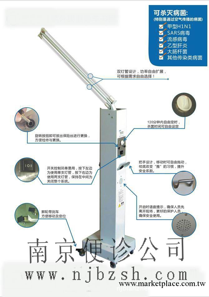 移動式紫外線滅菌燈車（多功能型） 南京便診優惠銷售工廠,批發,進口,代購