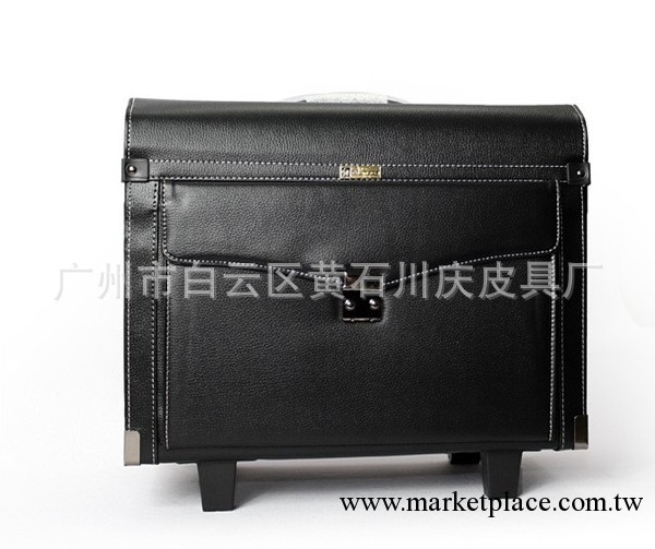 【現貨航空箱】黑色荔枝紋密碼鎖登機箱，空姐/機長專業皮質箱子工廠,批發,進口,代購