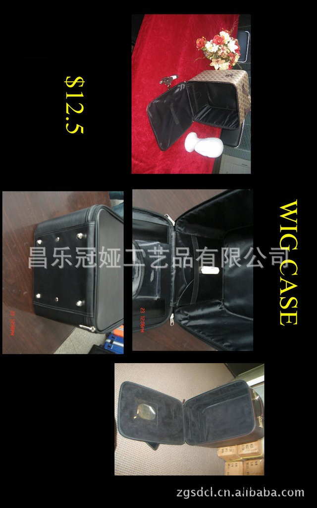 出口美國專業學生用假發箱包 做工精細 鱷魚紋wig case 來樣加工工廠,批發,進口,代購