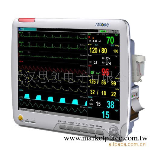 供應大屏幕彩色多參數監護機，病人監護機(圖)工廠,批發,進口,代購