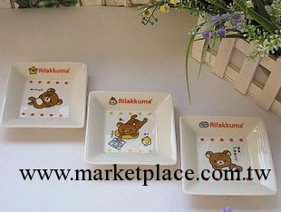 SAN-X Rilakkuma 輕松熊四方骨瓷點心碟子二款一套 消失中......工廠,批發,進口,代購