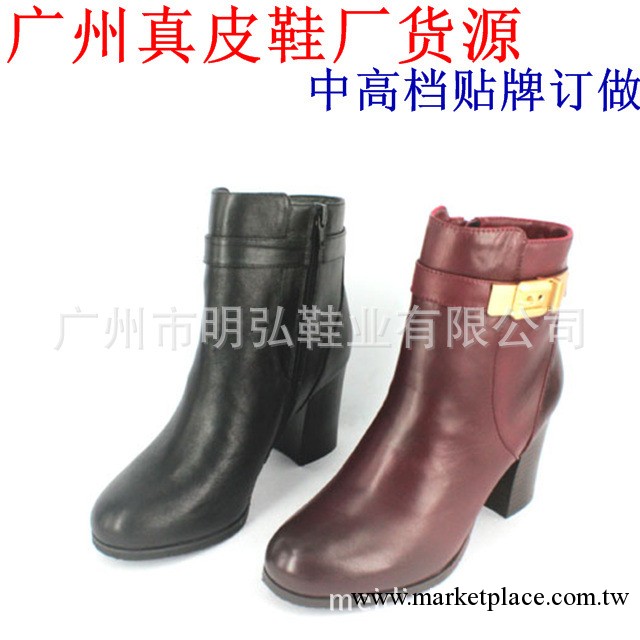 2013秋冬最新款 一件代發 粗跟百搭真皮女式靴子批發 SZ349工廠,批發,進口,代購