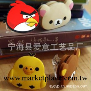 韓國 憤怒小鳥輕松熊 iphone 4 3G/3GS /收納器 卡通 耳機繞線器批發・進口・工廠・代買・代購