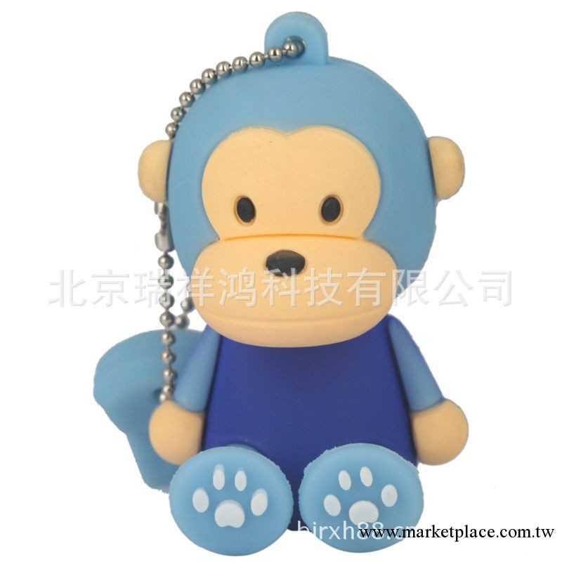 供應瑞淇威創意隨身碟卡通隨身碟禮品隨身碟可愛卡通藍色開心大嘴猴隨身碟8G工廠,批發,進口,代購