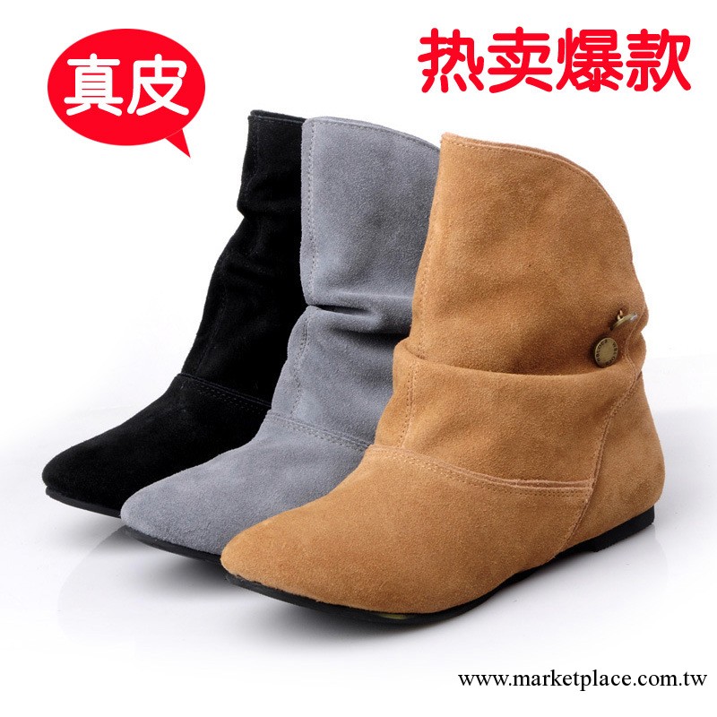秋冬季新款外貿女鞋真皮短靴子批發馬丁女靴單鞋廠傢批發一件代發工廠,批發,進口,代購