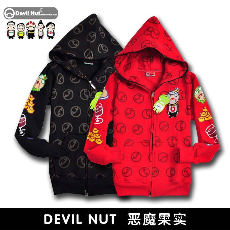 潮牌惡魔果實韓版devil nut男女情侶衛衣帽衫棒球服抓絨外套 包郵工廠,批發,進口,代購