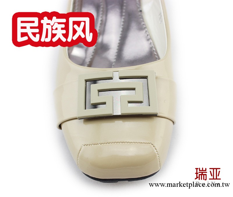2013新款 中國民族風 優雅女鞋 單鞋皮鞋 拼接 平底外貿批發工廠,批發,進口,代購