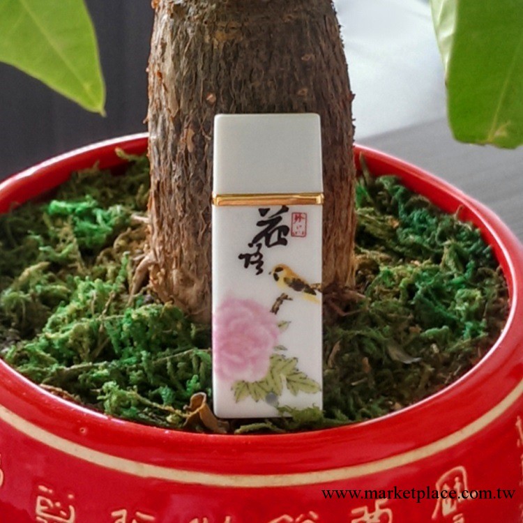 個性創意陶瓷隨身碟廠傢批發 廣告u盤定制批發 三星閃存高品質u盤工廠,批發,進口,代購