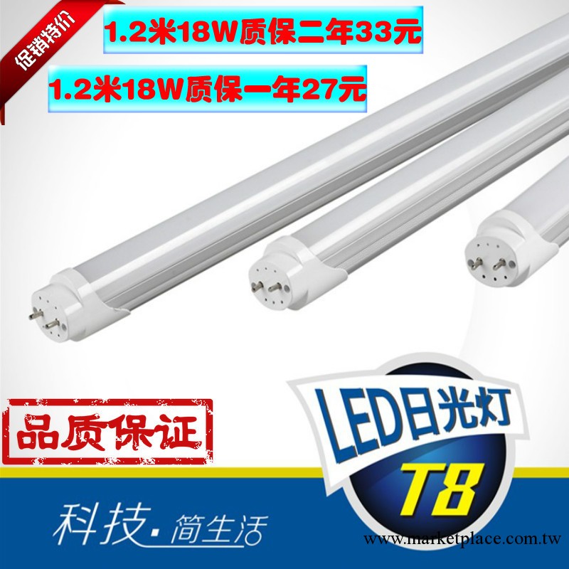 【企業集采】 T8 LED分體管 LED T8單管18W 超亮 led日光燈管工廠,批發,進口,代購