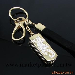 新光飾品~金色壁虎隨身碟鑰匙扣 內存1G工廠,批發,進口,代購