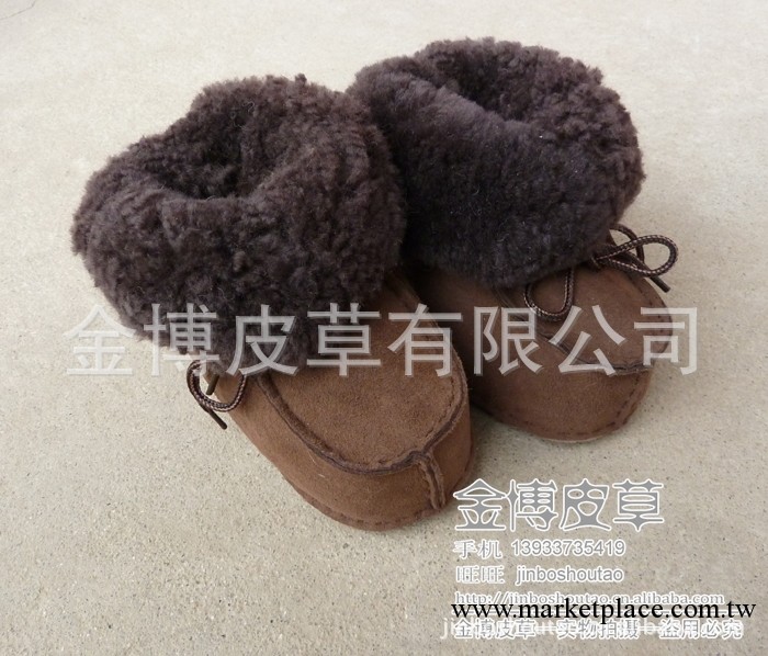 澳洲進口羊皮毛一體寶寶鞋兒童鞋雪靴冬男女真皮嬰兒防滑學步鞋工廠,批發,進口,代購